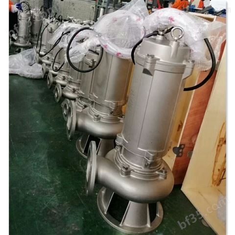 WQP国标法兰不锈钢潜水泵 304/316材质铸造